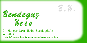 bendeguz weis business card
